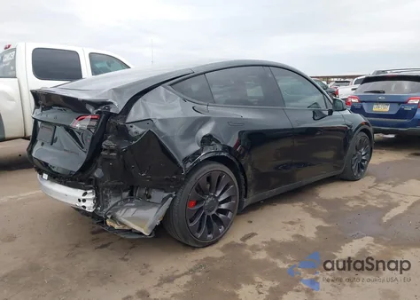 2021 Tesla Model Y Performance Dual Motor All-Wheel Drive из США, поврежденный, VIN 5YJYGDEF5MF266608